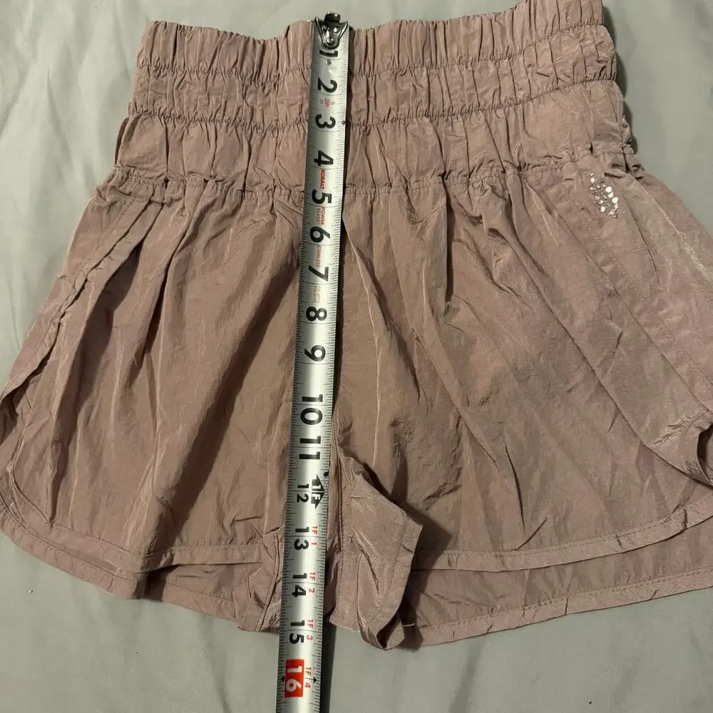 Free People FP Movement Mauve Athletic Shorts Medium Lined Running - Picture 9 of 11